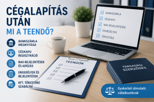 Cégalapítás utáni teendők