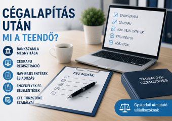 Cégalapítás utáni teendők